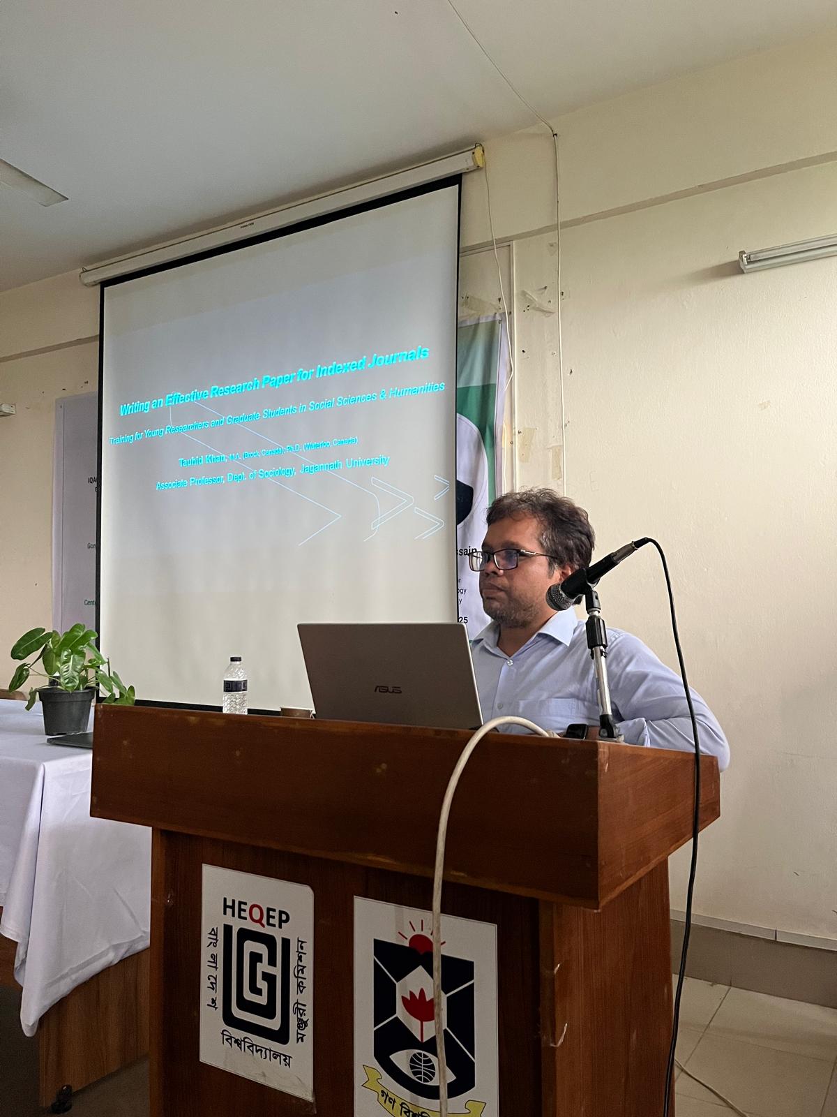 Speech by Dr. Tauhid Hossain Khan at University Grants Commission (UGC)